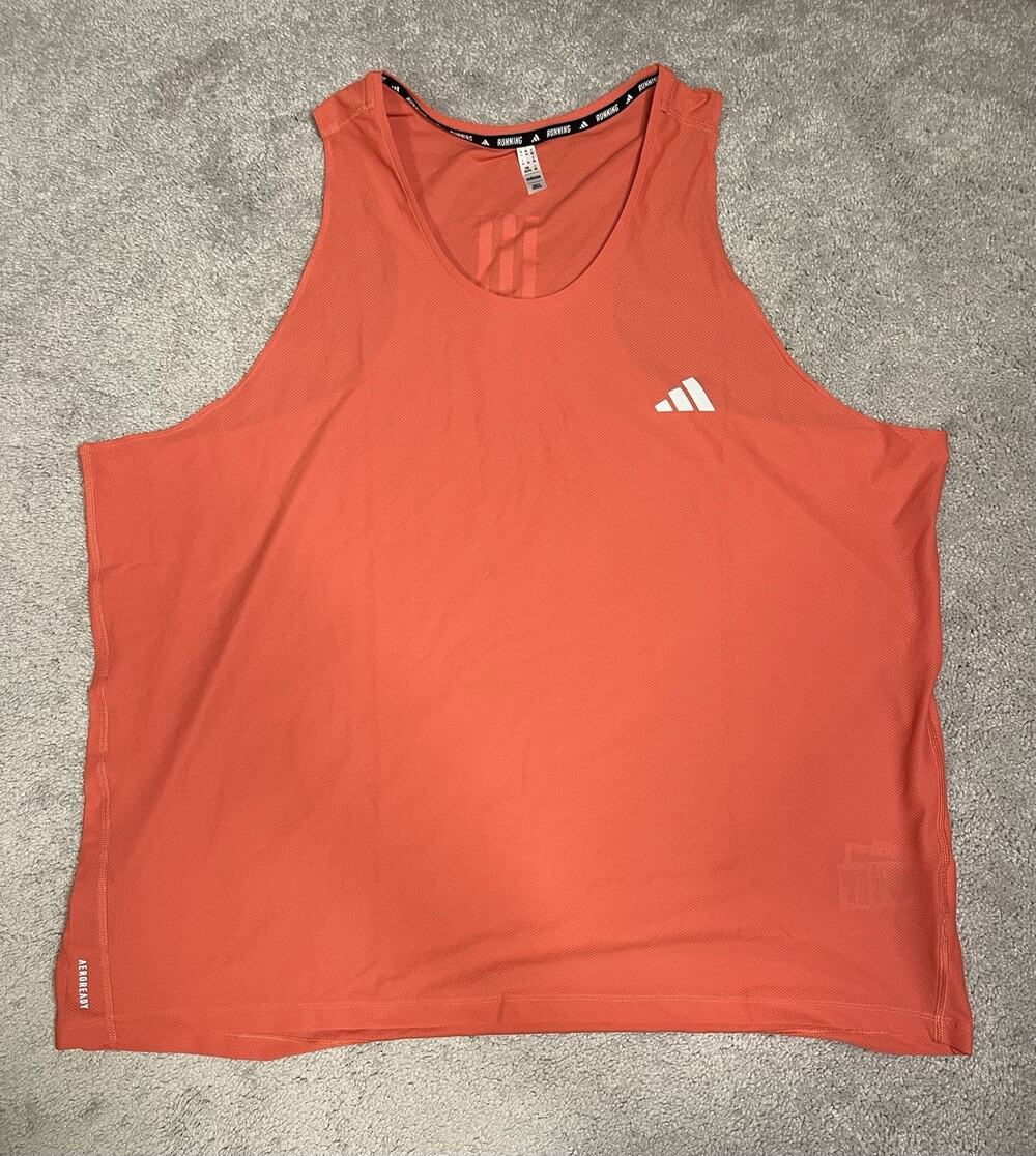 Adidas Own The Run Tank Top IN1524 Pre Loved Scarlett Men’s 2XL
